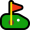 Flag in Hole emoji on Microsoft